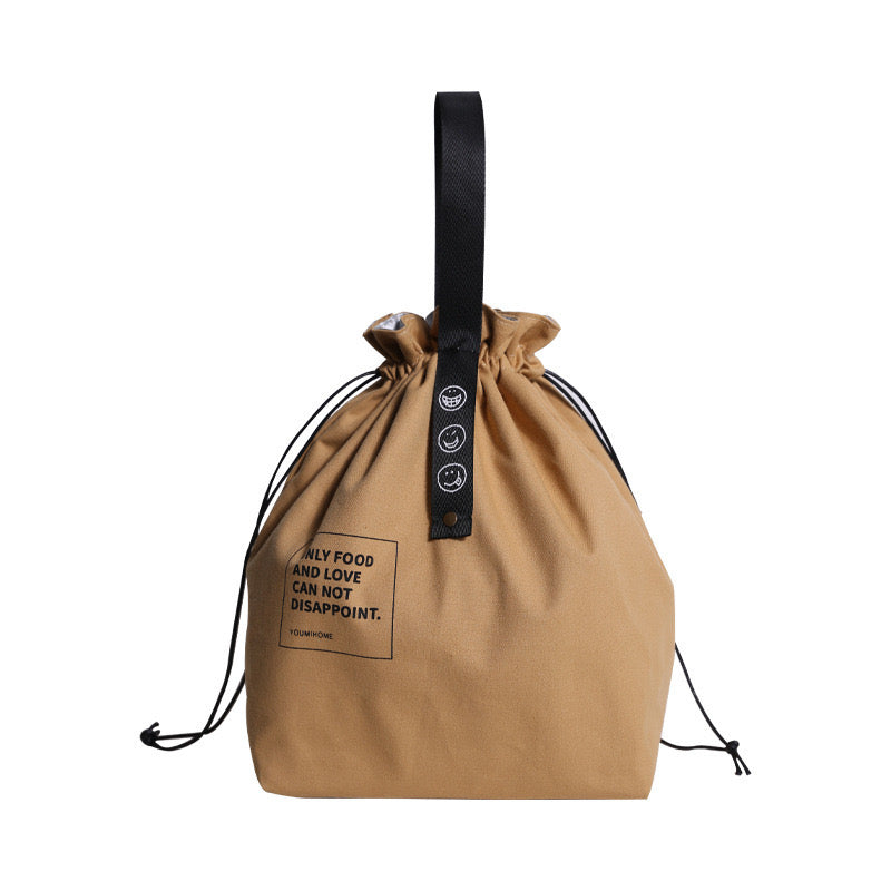 Ins-style canvas lunch bag