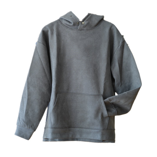 Minimalist Suede Fleece Hoodie