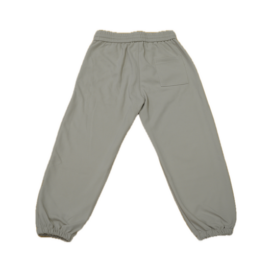 Men's relaxed fit trousers with adjustable drawstring waist, front and rear pockets, designed for all-day comfort and casual style