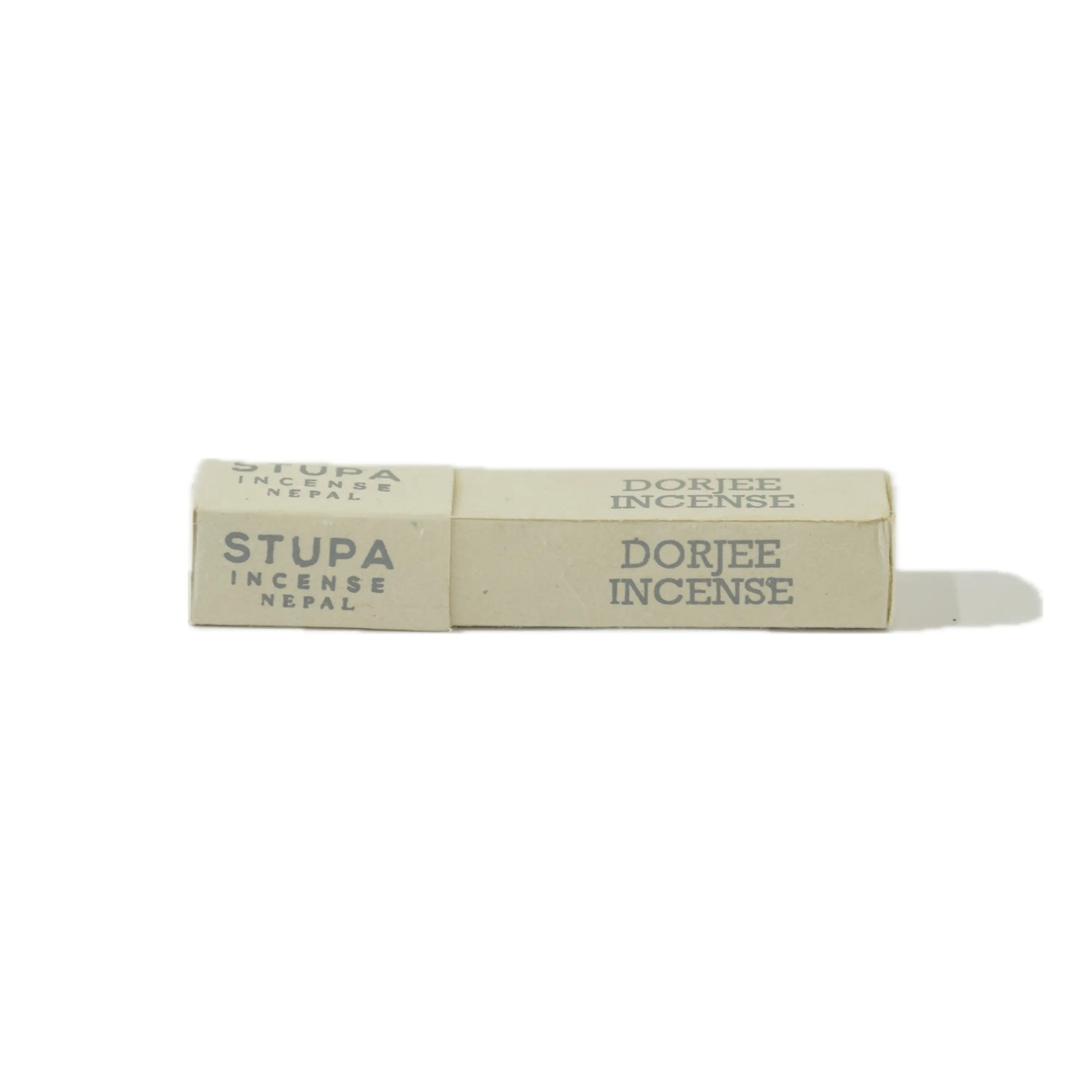 Box of Dorjee Incense with 'Stupa' branding on a white background