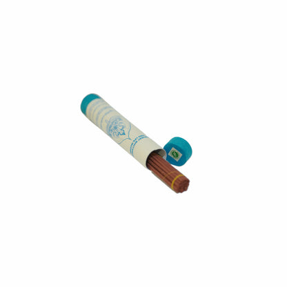 Handmade Bhutan Bodhi Tree Tibetan incense sticks bundled in eco-friendly paper tube. Approximately 28 sticks per pack with 60 minute burn time each.