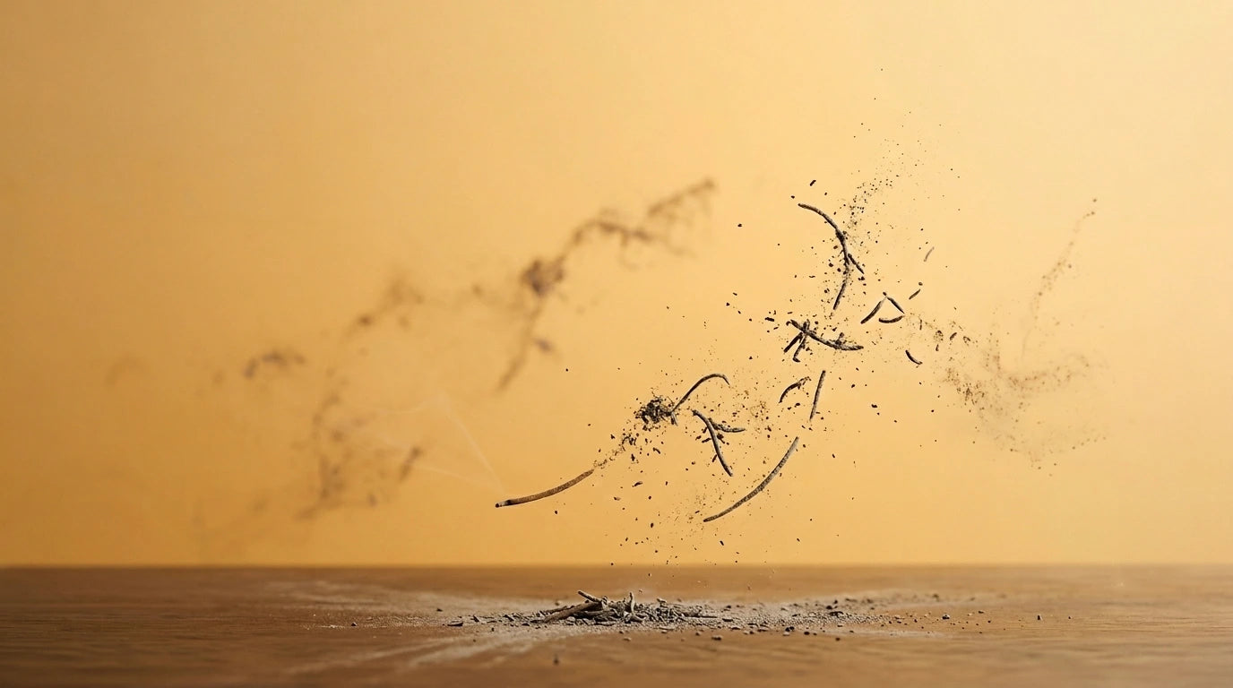Abstract artistic expression of text on a warm-toned background