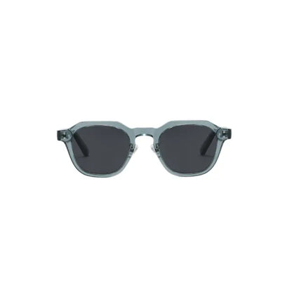 Singoau Polarized UV400 Sunglasses with Blue Frame and Black Lenses.