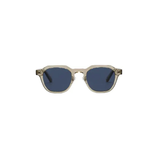Singoau Polarized UV400 Sunglasses with Gray Frame and Blue Lenses.